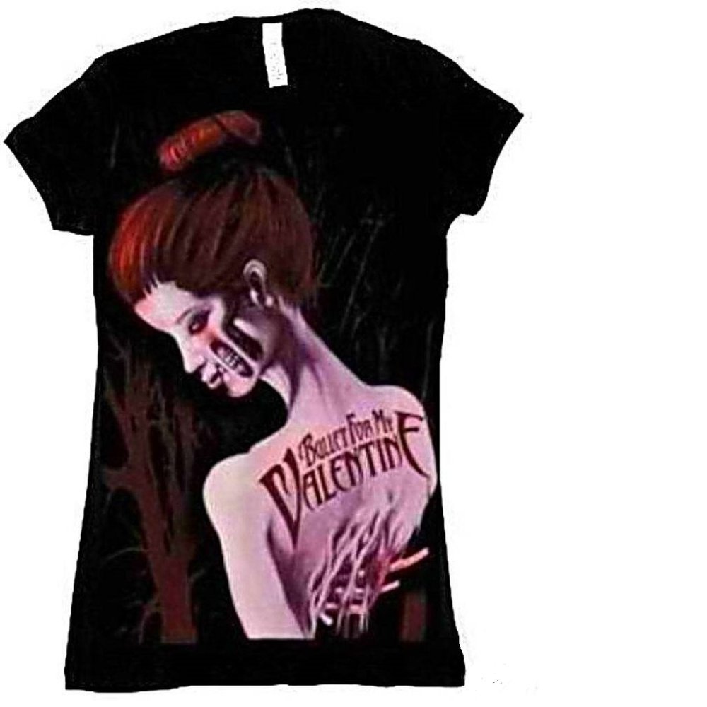 Bullet For My Valentine Corpse BFMV metal rock Girls Official Tee XL NWT - Picture 2 of 3